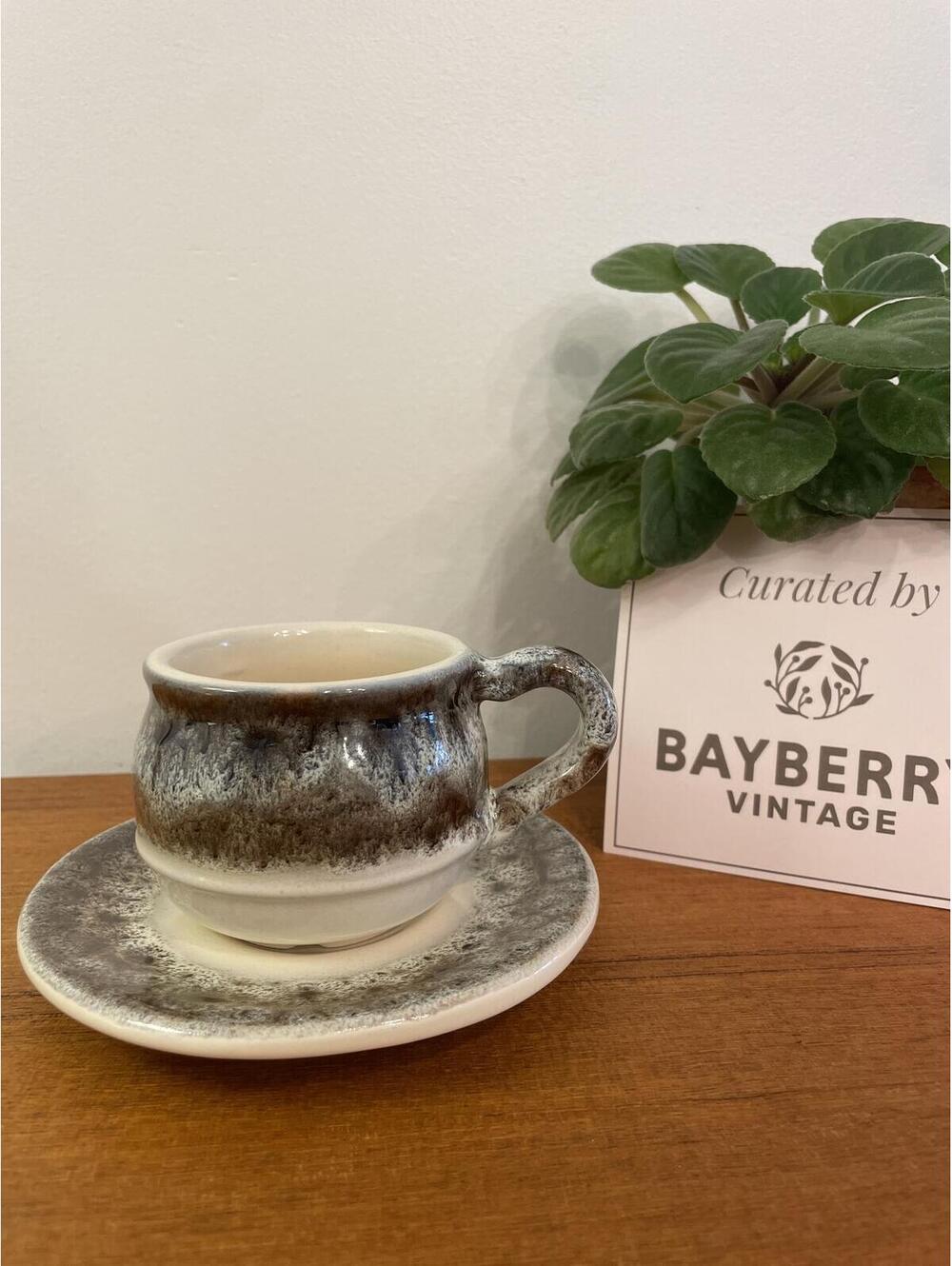 SOLD: Canada pottery tea cup and saucer